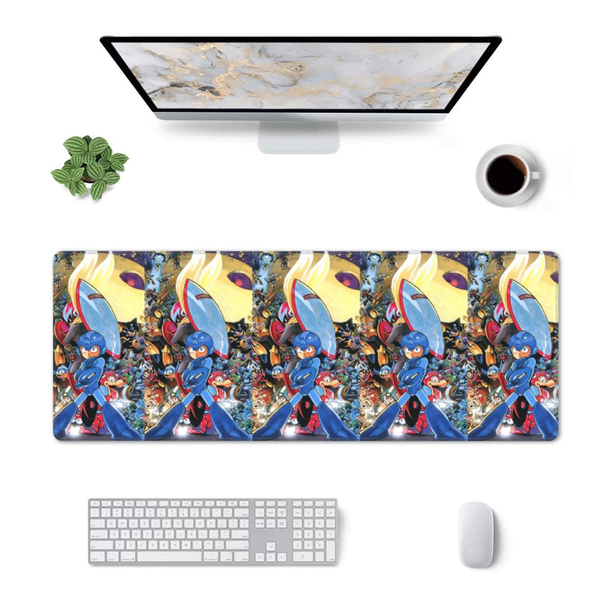 Gaming Accessories Men - Büyük Mouse Pad Megaman Video Oyunu