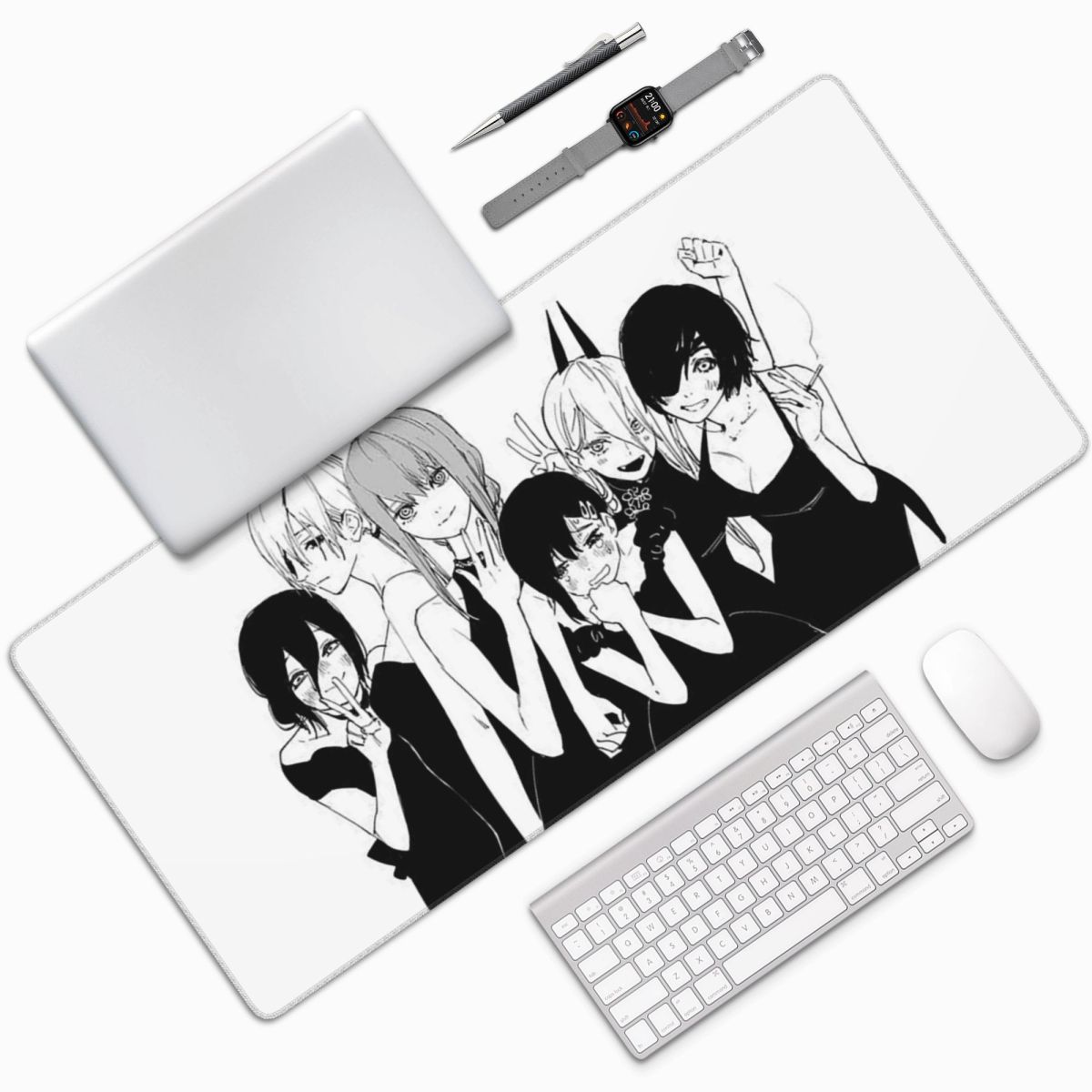 Gaming Accessories Men - Anime Chainsaw Man Büyük Mouse Pad