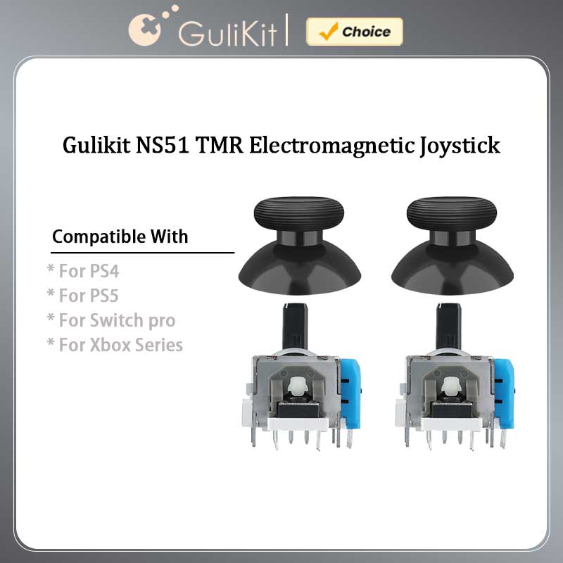 Gaming Accessories Kit - GuliKit NS51 TMR Joystick, Çubuk Kapağıyla,