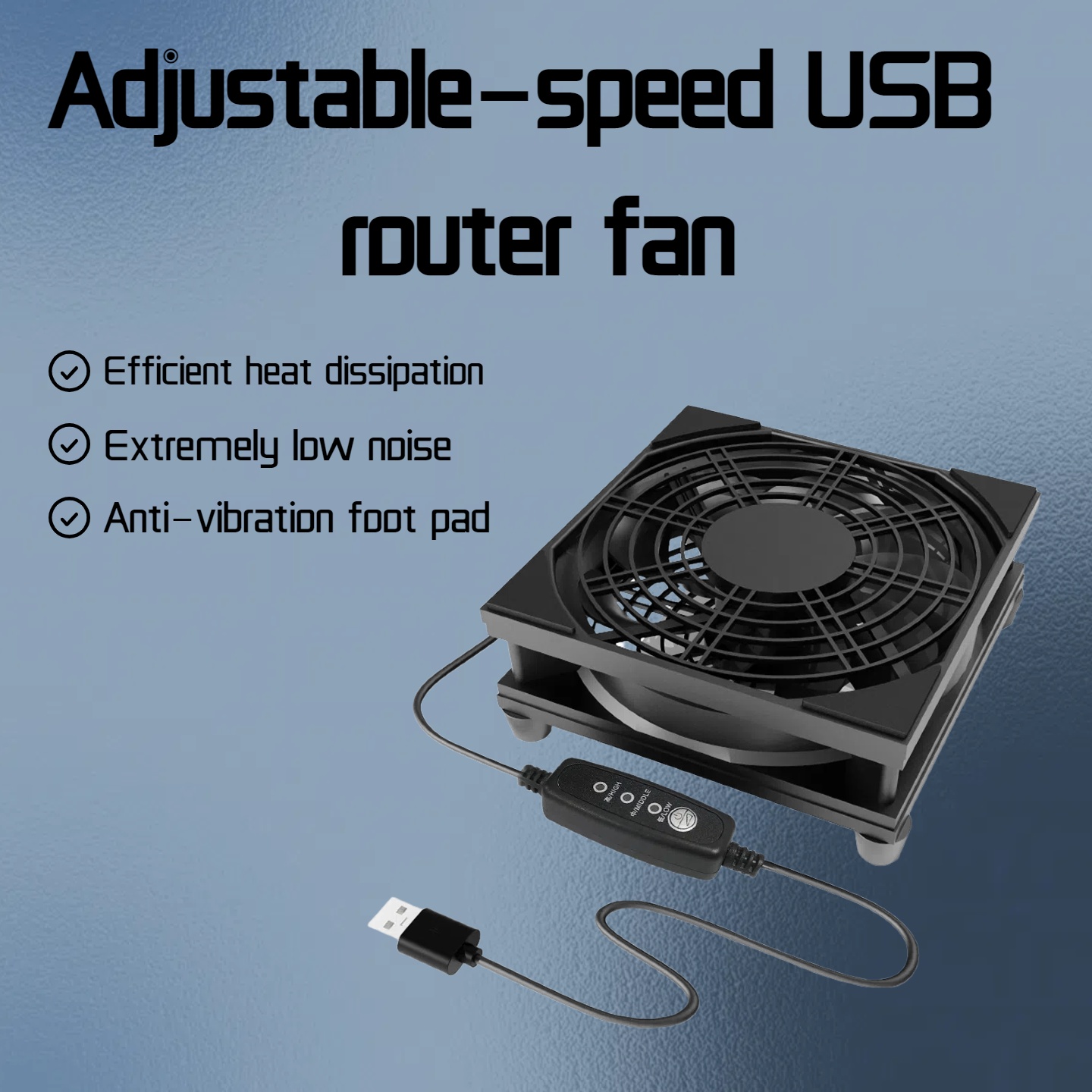 Fan Hub Rgb Controller - USB Arayüzlü 3 Hızlı Ayarlanabilir Fan,