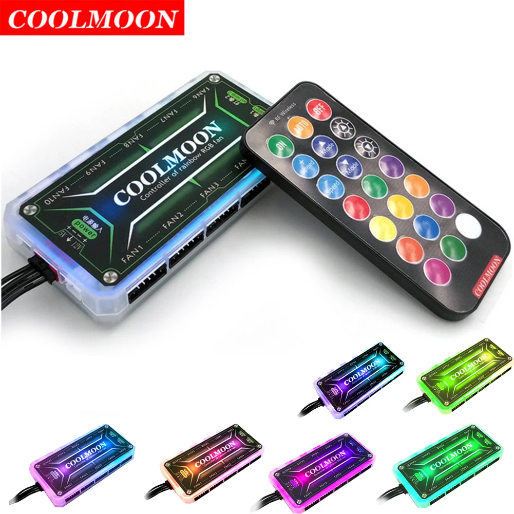 COOLMOON RGB denetleyici 12V 5 - Fan Hub Rgb Controller incelemesi ve fiyatı