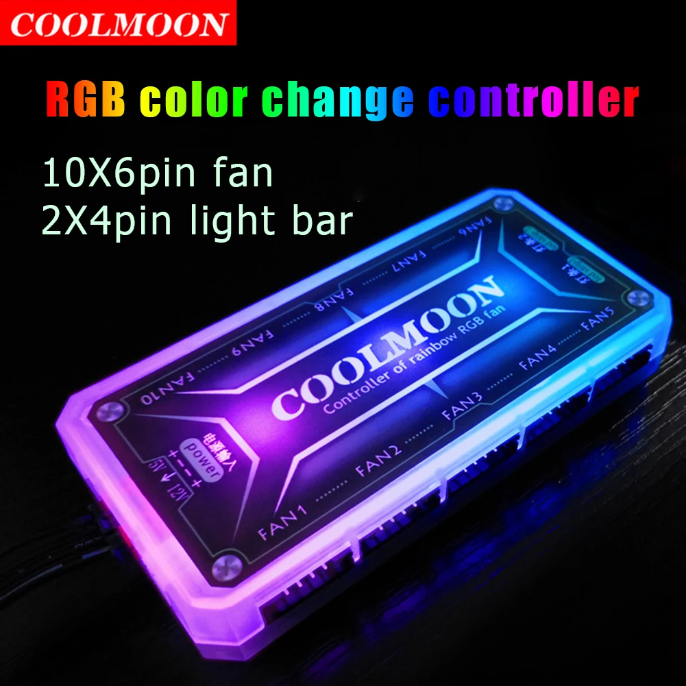 COOLMOON RGB denetleyici 12V 5 - Fan Hub Rgb Controller incelemesi ve fiyatı