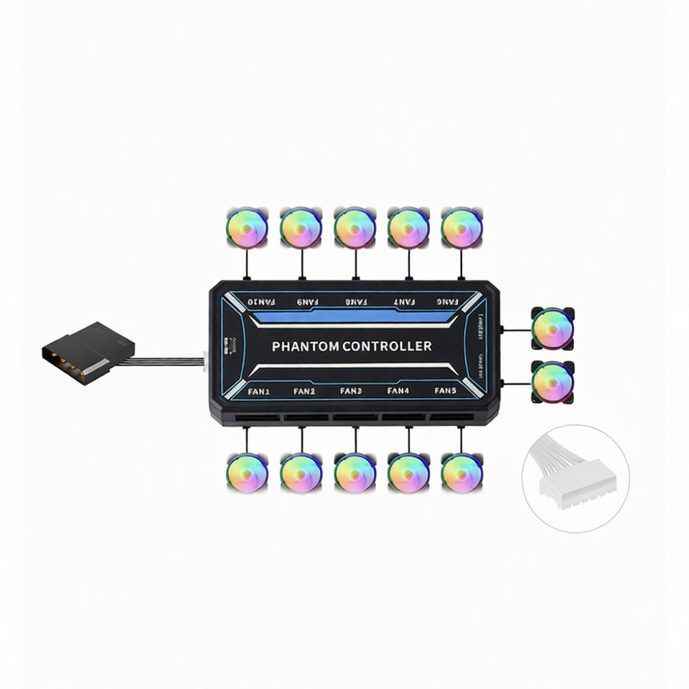 Uzaktan Kumandalı 6Pin RGB Fan - Fan Hub Rgb Controller incelemesi ve fiyatı