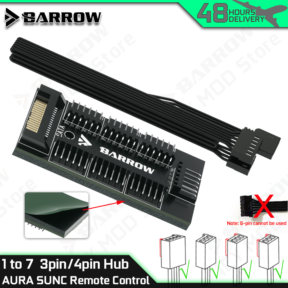 Barrow 7-Port Fan Kontrolörler - Fan Hub Rgb Controller incelemesi ve fiyatı